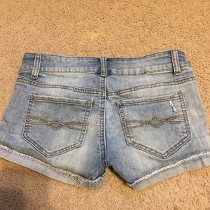Blue jean Short shorts